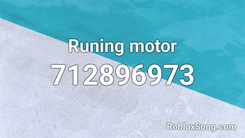 Runing motor Roblox ID
