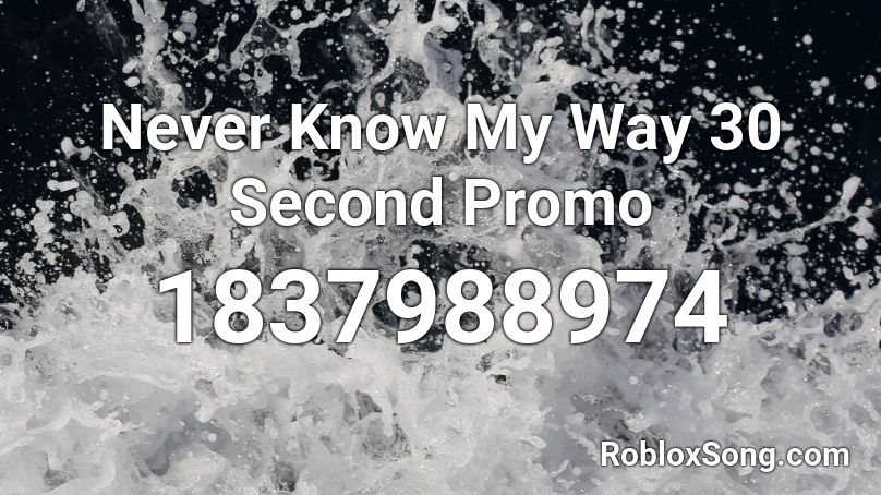 Never Know My Way 30 Second Promo Roblox ID