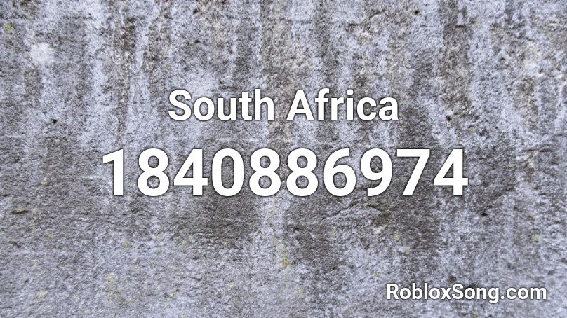 South Africa Roblox ID