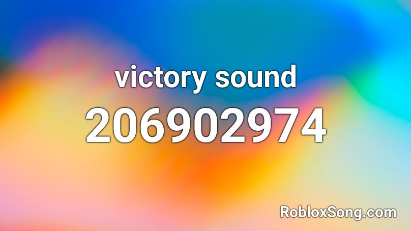 victory sound Roblox ID