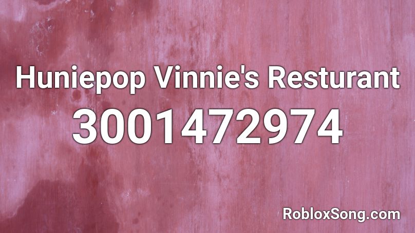 Huniepop Vinnie's Resturant Roblox ID