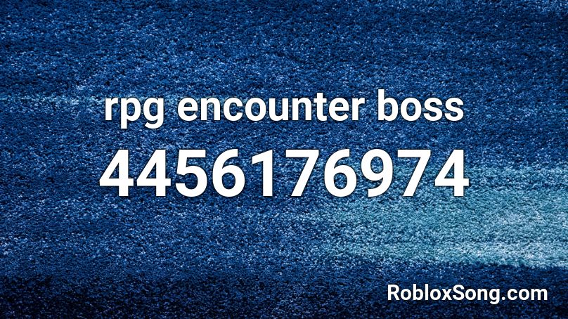 rpg encounter boss Roblox ID