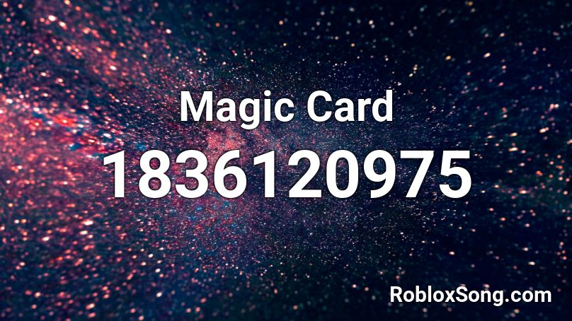 Magic Card Roblox ID