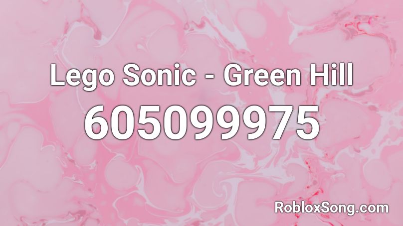 Lego Sonic - Green Hill Roblox ID