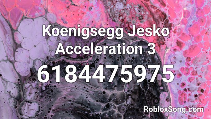 Koenigsegg Jesko Acceleration 3 Roblox ID