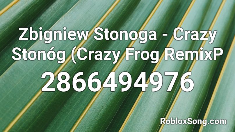 Zbigniew Stonoga Crazy Stonog Crazy Frog Remixp Roblox Id Roblox Music Codes - crazy frog song id roblox