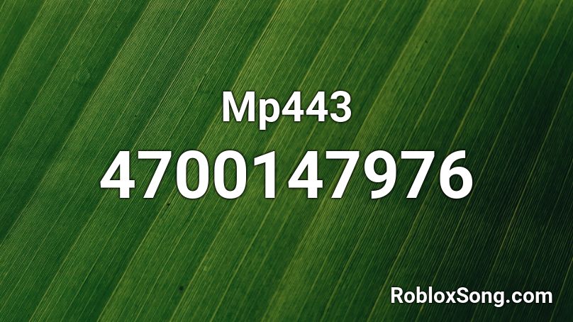 Mp443 Roblox ID