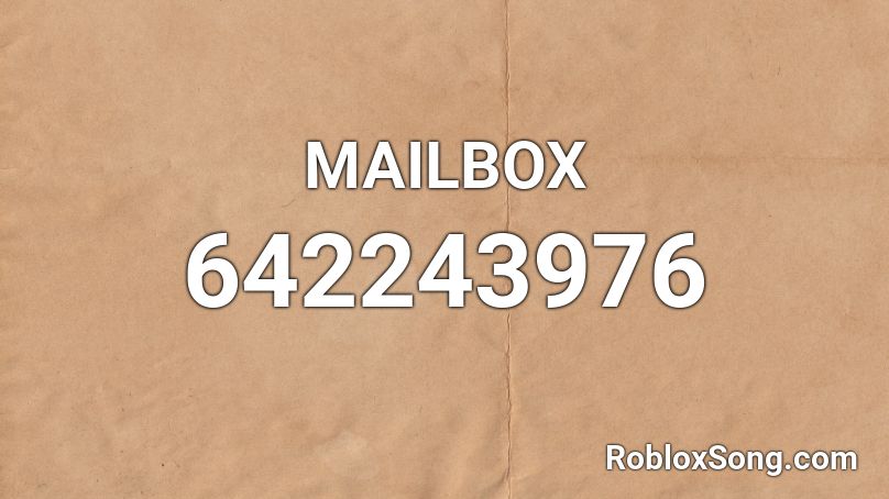 MAILBOX Roblox ID