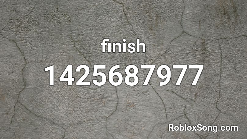 finish Roblox ID