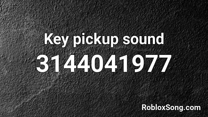 Key pickup sound Roblox ID