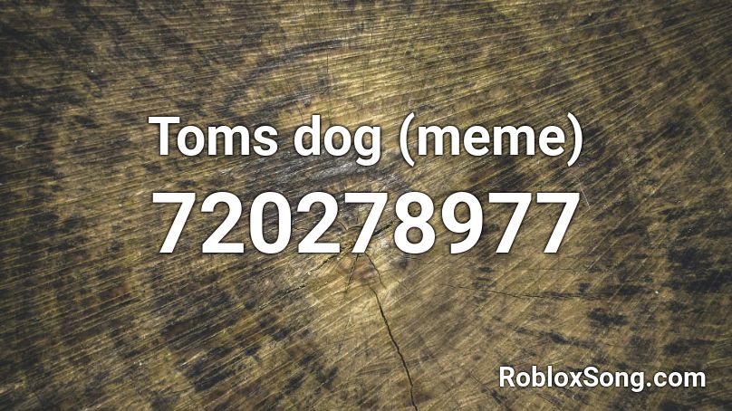 Toms dog (meme) Roblox ID - Roblox music codes