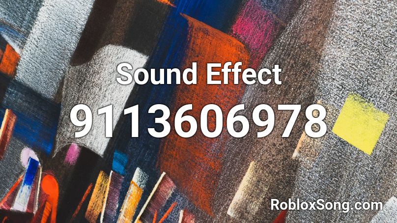 Sound Effect Roblox ID