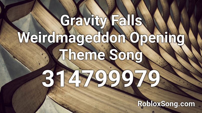 roblox gravity falls theme song song id