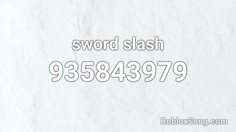 sword slash Roblox ID