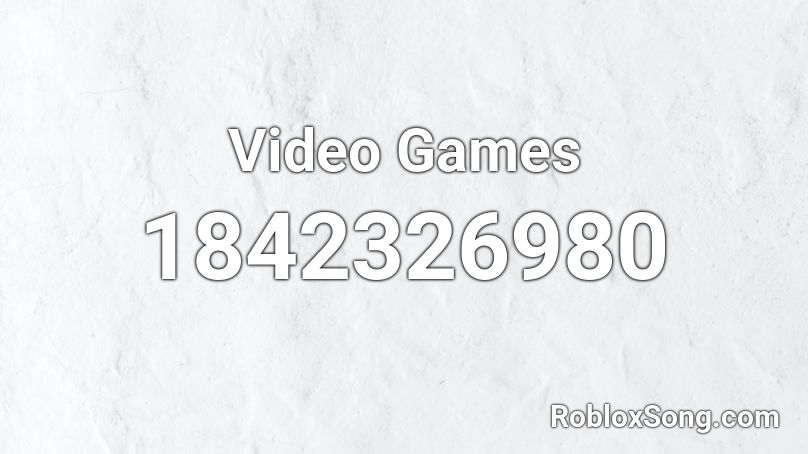 Video Games Roblox ID
