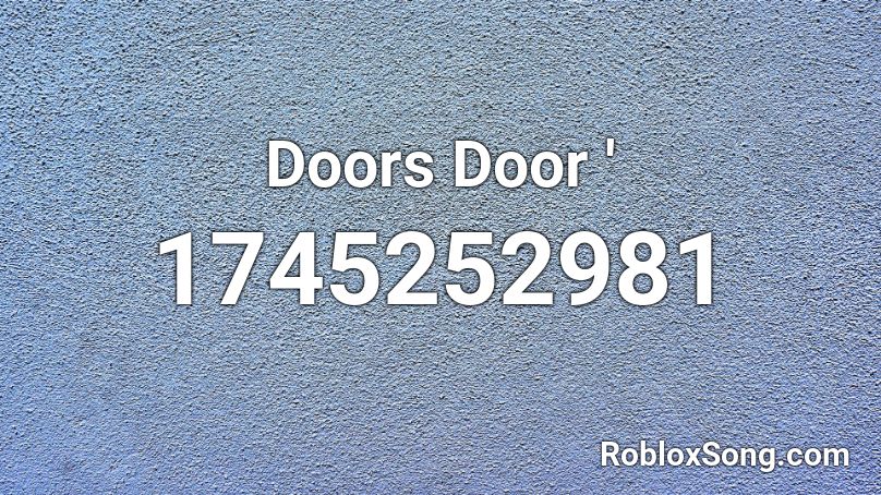 Doors Door '  Roblox ID