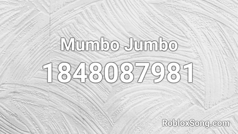 Mumbo Jumbo Roblox ID