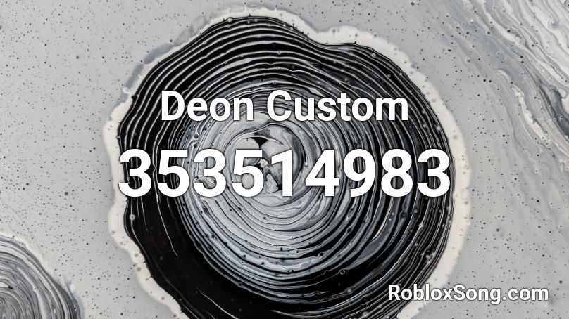 Deon Custom Roblox ID