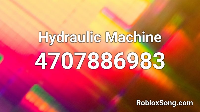 Hydraulic Machine Roblox ID