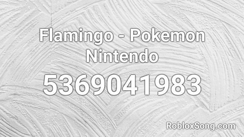 Flamingo - Pokemon Nintendo Roblox ID