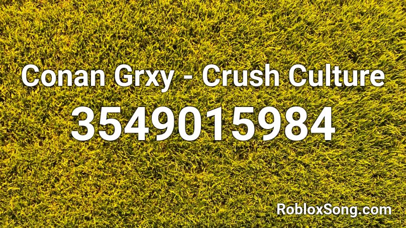 Conan Grxy  - Crush Culture Roblox ID