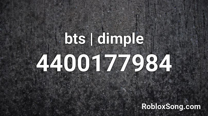 bts | dimple Roblox ID