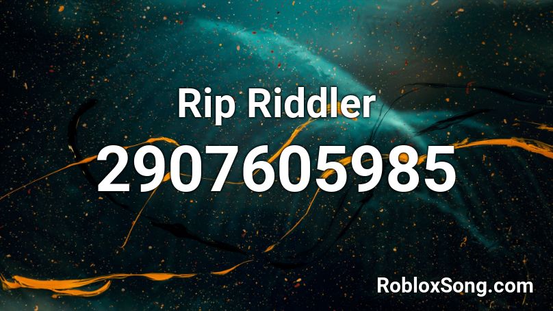 Rip Riddler Roblox ID