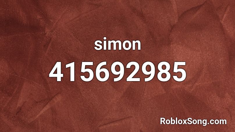 simon Roblox ID