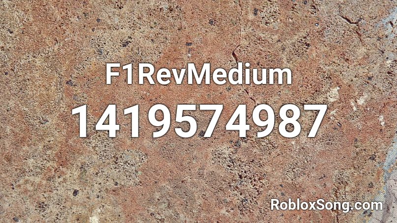 F1RevMedium Roblox ID