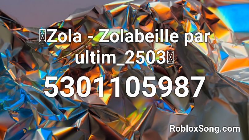 👻Zola - Zolabeille par ultim_2503👻 Roblox ID