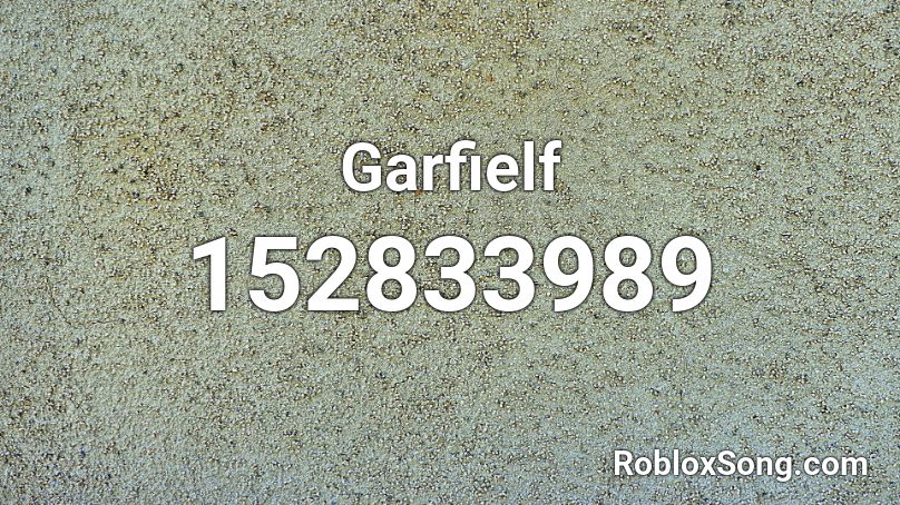 Garfielf Roblox ID