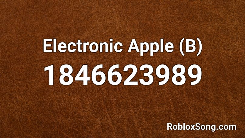Electronic Apple (B) Roblox ID