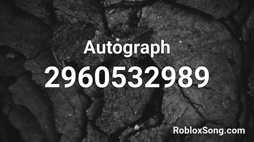 Autograph Roblox ID