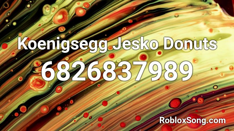 Koenigsegg Jesko Donuts Roblox ID