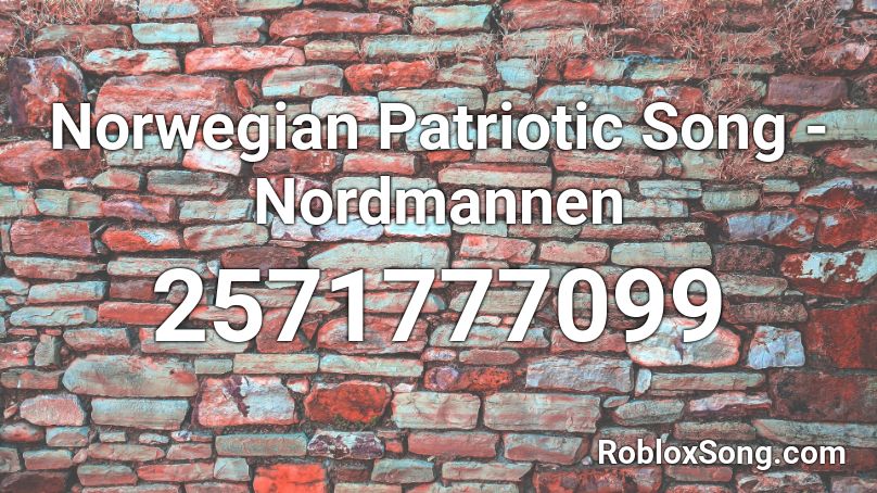 Norwegian Patriotic Song - Nordmannen Roblox ID
