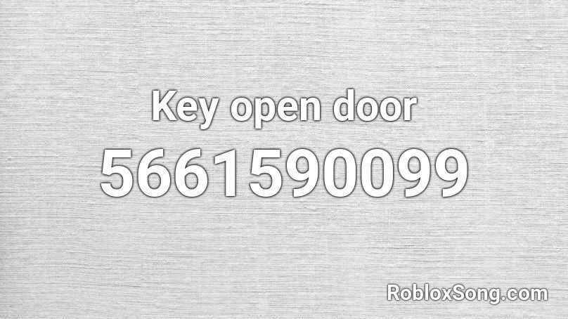 Key open door Roblox ID