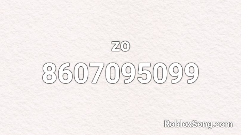 zo Roblox ID