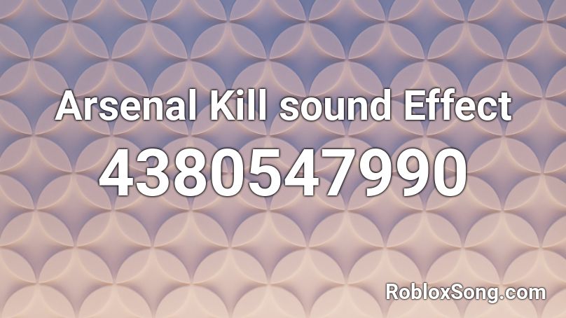 Roblox Killsound Id