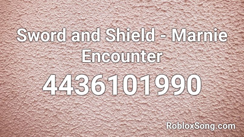 Sword and Shield - Marnie Encounter Roblox ID