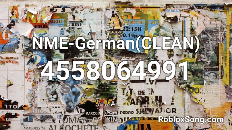 NME-German(CLEAN) Roblox ID
