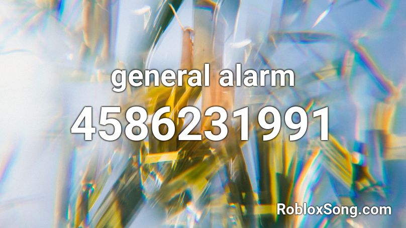 general alarm Roblox ID