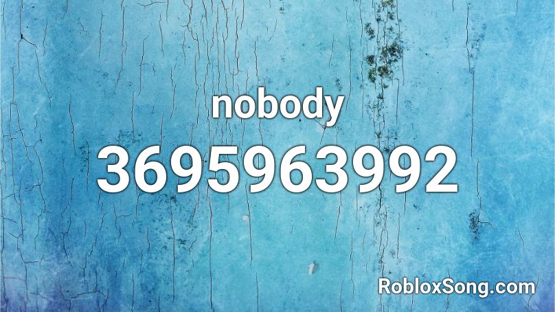 nobody Roblox ID