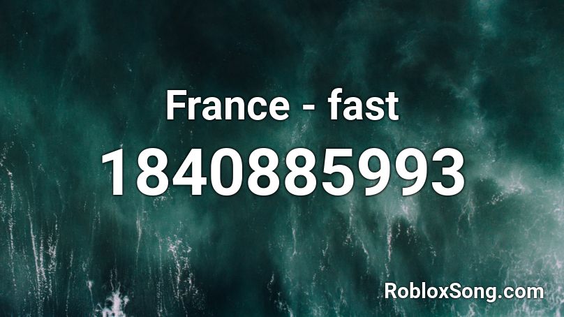 France - fast Roblox ID