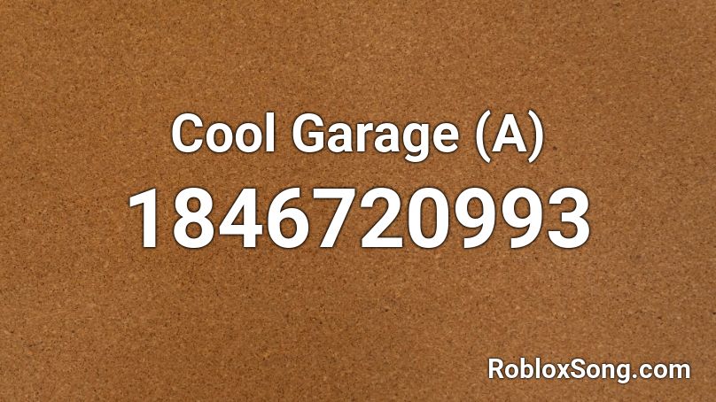 Cool Garage (A) Roblox ID