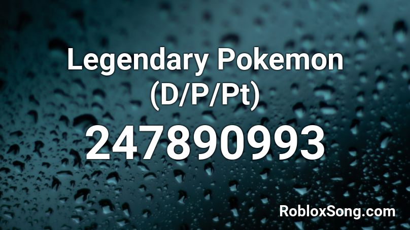 Legendary Pokemon (D/P/Pt) Roblox ID
