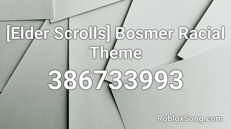 [Elder Scrolls] Bosmer Racial Theme Roblox ID