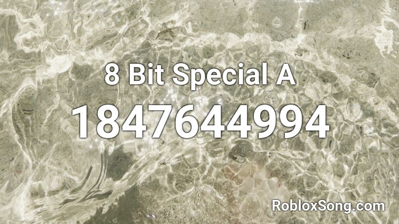 8 Bit Special A Roblox ID