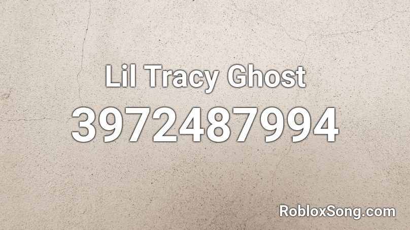 Lil Tracy Ghost Roblox ID