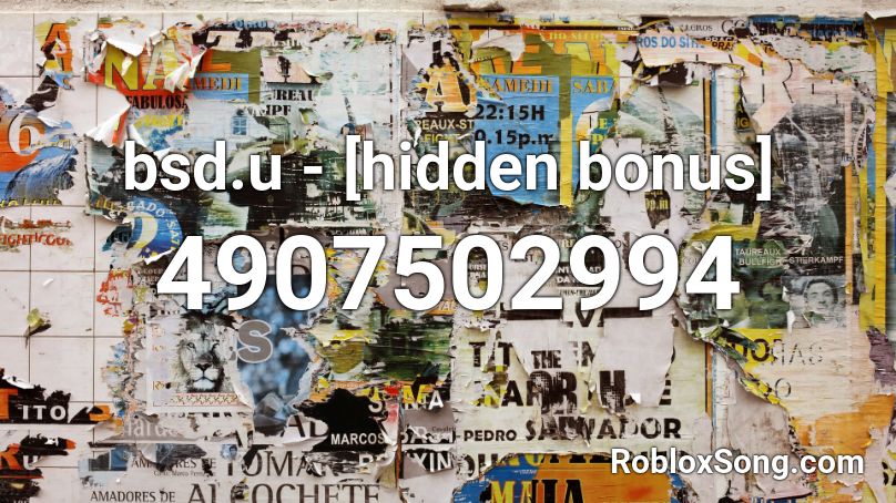 bsd.u - [hidden bonus] Roblox ID