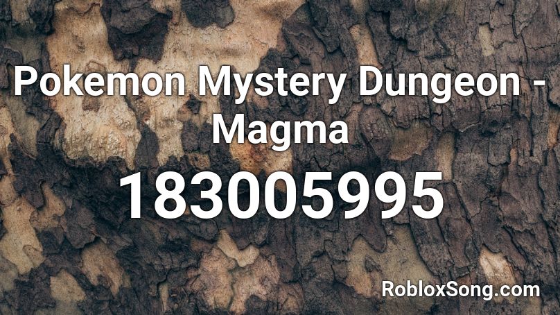 Pokemon Mystery Dungeon - Magma Roblox ID